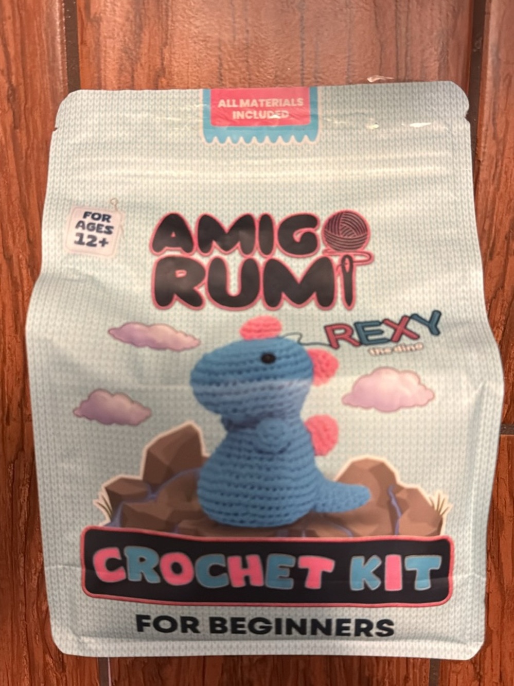 Rexy Blue & Pink Crochet Kit for Beginners